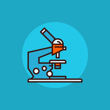Mikroskop Düz Simgesi