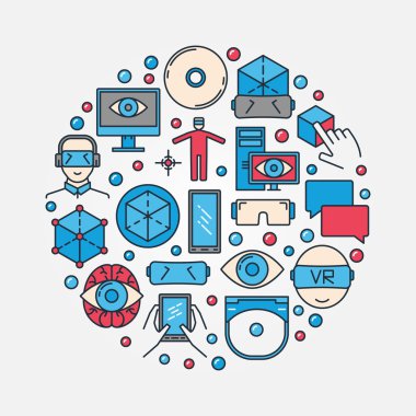 Sanal gerçeklik yuvarlak şekil