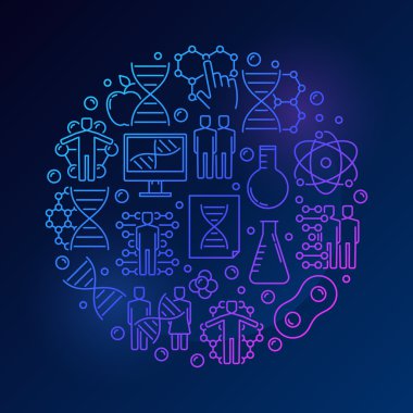 Biyokimya ve Dna illüstrasyon