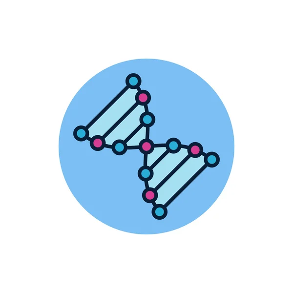 Dna 플랫 벡터 아이콘 — 스톡 벡터