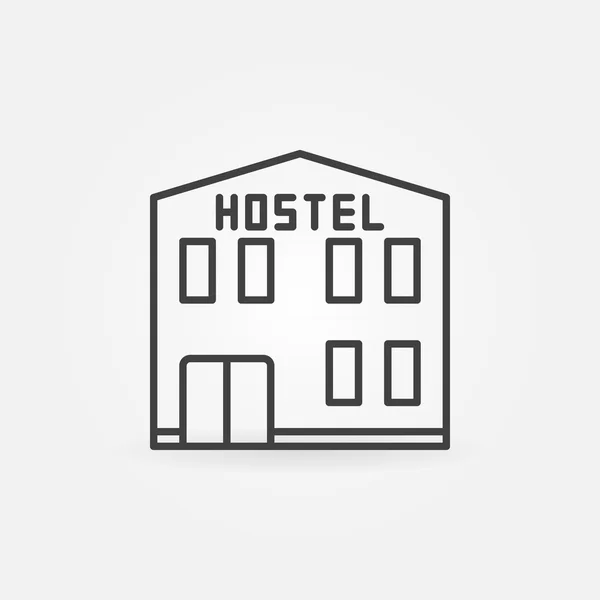 Ícone de edifício Hostel —  Vetores de Stock