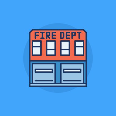 İtfaiye düz simgesi