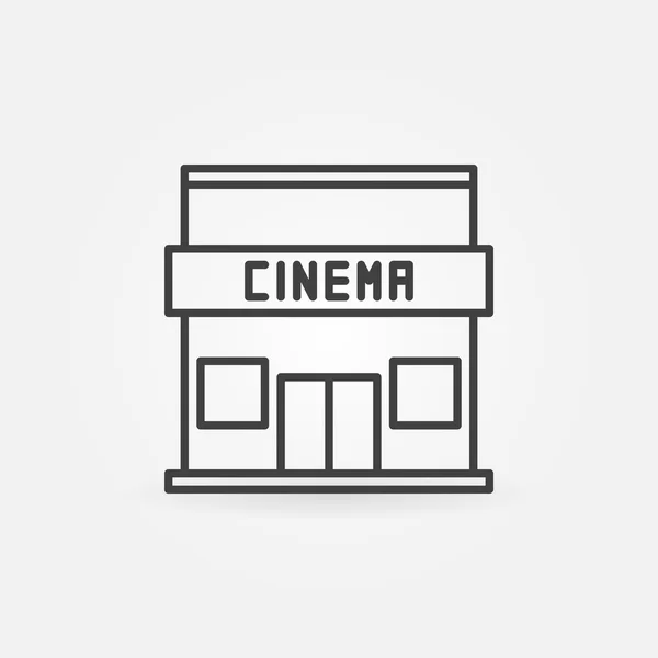 Icono de edificio de cine — Vector de stock