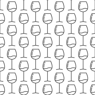 Şarap bardakları çok az desen