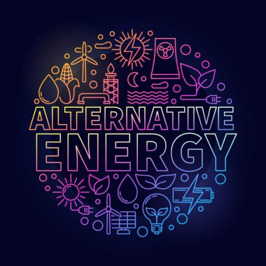 Alternatif enerji renkli resimde