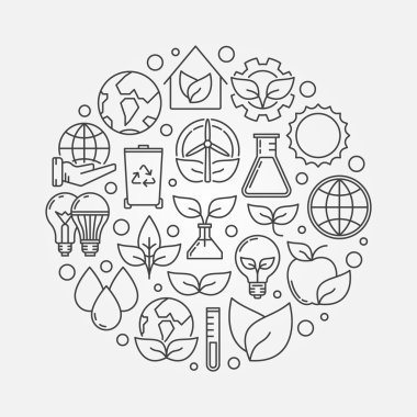 Eko kavramı illüstrasyon