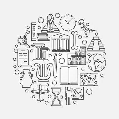 Geçmiş anahat illüstrasyon