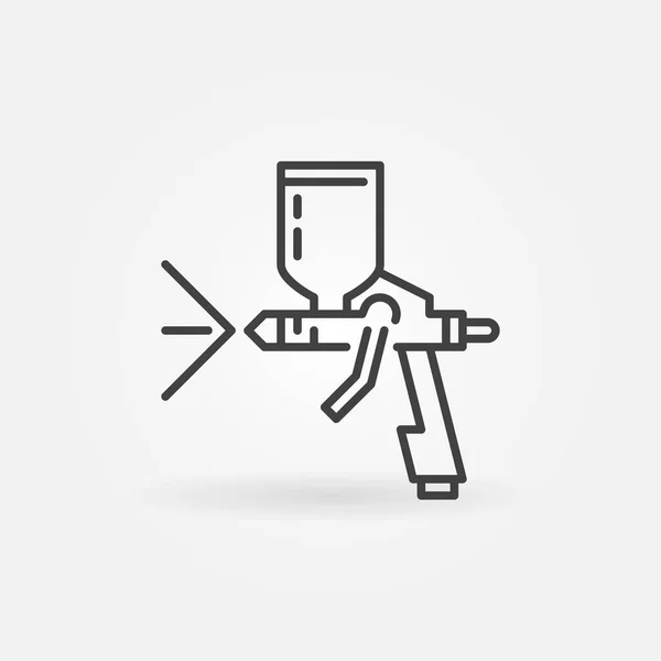 Car Paint Spray Gun linear vector icon — 스톡 벡터