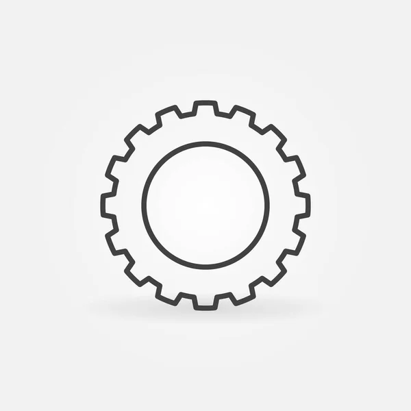 Vector Gear lineair concept icoon of logo — Stockvector