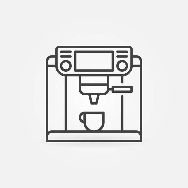 Coffee Machine outline vector concept icon — Stock Vector