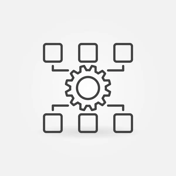 Maintenance linear vector concept icon — 图库矢量图片
