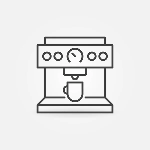 Machine à café contour vectoriel concept icône — Image vectorielle
