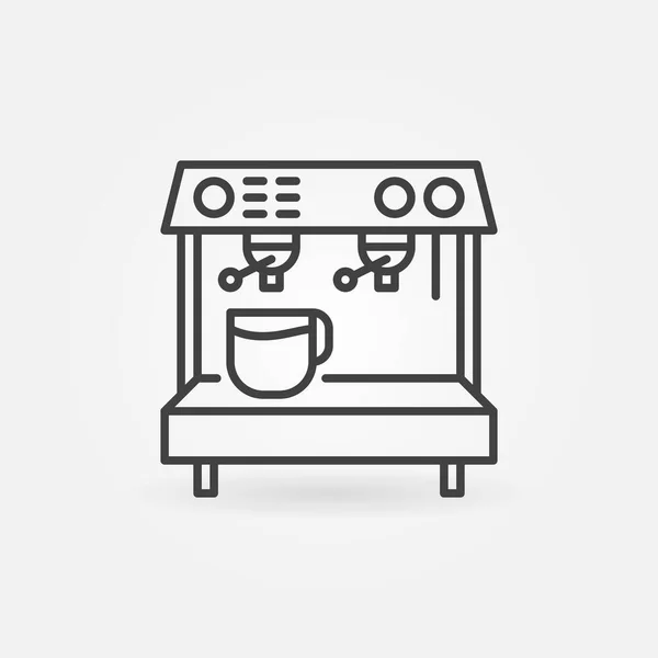 Espressomaschine Vektor Line Konzept Symbol — Stockvektor