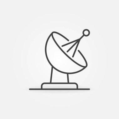 Taslak biçiminde uydu çanağı vektör konsepti simgesi