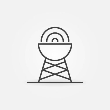 Sinyal doğrusal vektör konsepti simgesine sahip anten