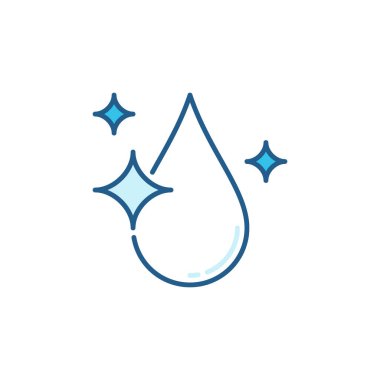Temiz Su Damlası vektör konsepti renkli simge