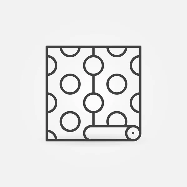 Wallpaper with Circle texture outline vector concept icon — ストックベクタ