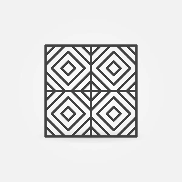 Иконка вектора напольной плитки — стоковый вектор