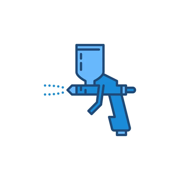 Spray Paint Gun vector concept colored modern icon — Vector de stock