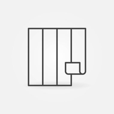 Duvar kağıdı vektörü konseptini asgari çizgi simgesini as