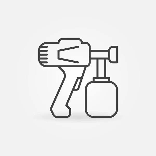 Paint Sprayer vector concept icon in thin line style — Stock Vector