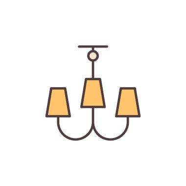 Avize vektör konsepti modern renkli simge veya sembol