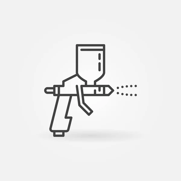 Vector Spray Paint Gun esboço conceito ícone mínimo —  Vetores de Stock