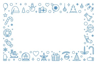 Mutlu Noeller tebrik kartı Yatay çerçeve