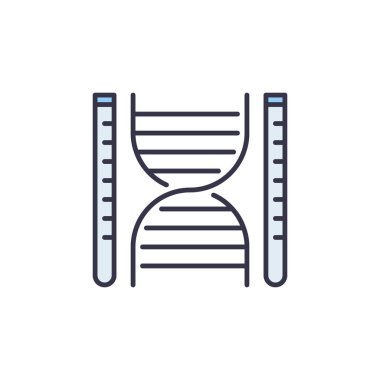 Test tüpleri vektör kavramına sahip DNA en az simge ya da sembol