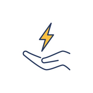 Enerji tasarrufu vektör kavramı yaratıcı simge ya da işaret