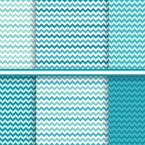 シェブロン シームレスなパターンは柔らかな青い色のベクトル背景テクスチャを設定します。 — ストックベクタ