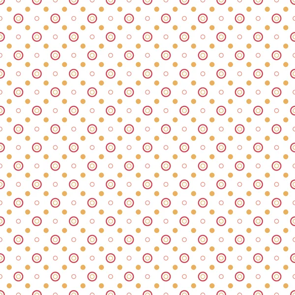 Été sans couture Polka dot fond — Image vectorielle