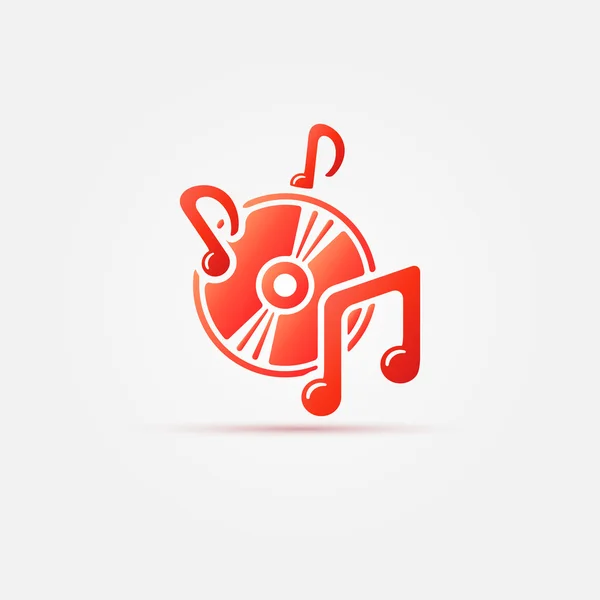 Icono de música caliente — Vector de stock