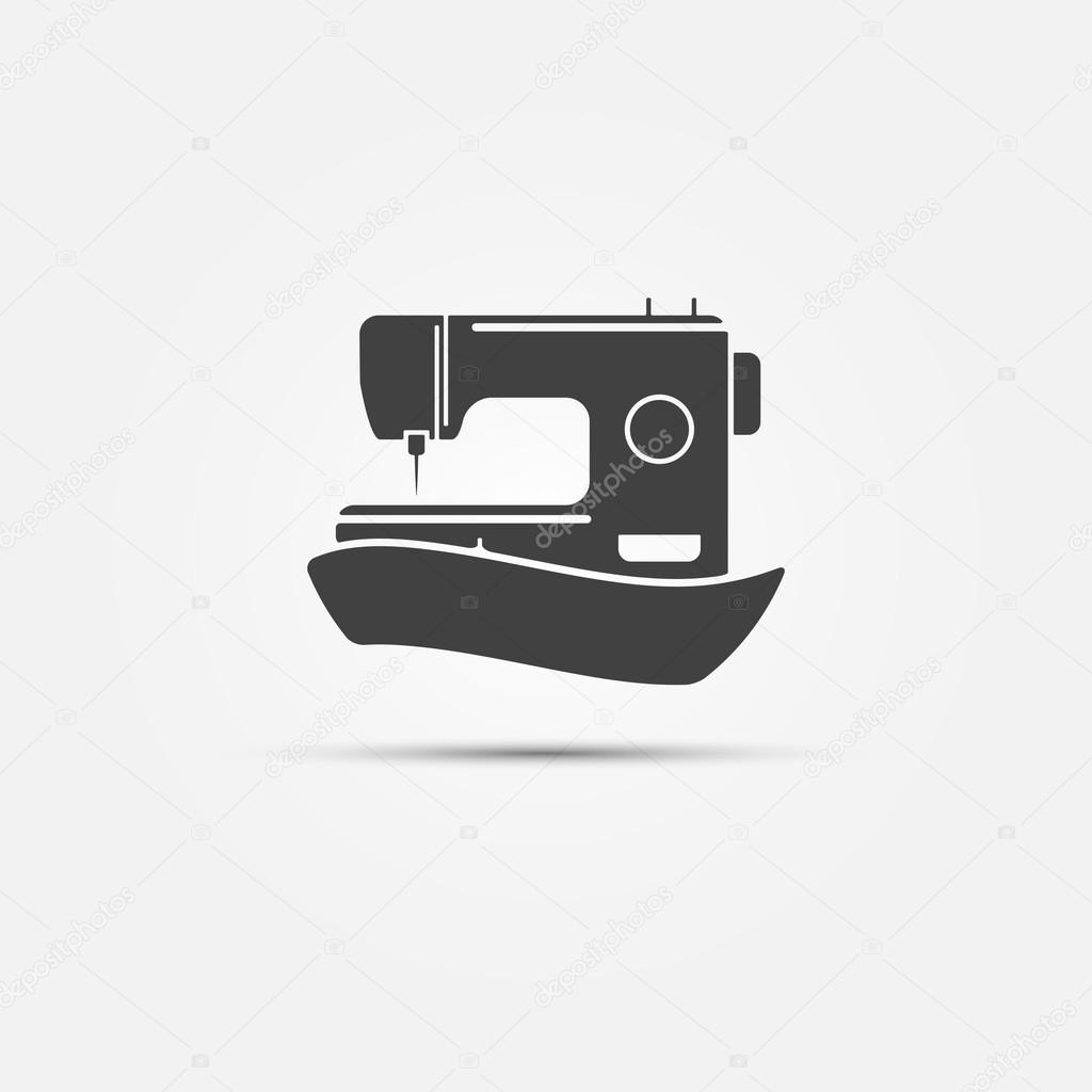 Sewing machine black symbol — Stock Vector © sn3g 52766419
