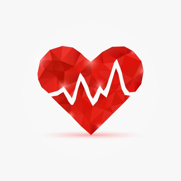 Pulso cardíaco — Vector de stock