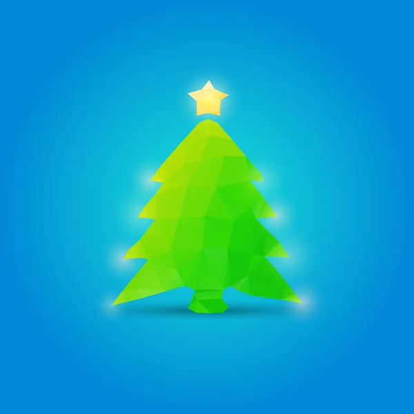 Arbre de Noël Nouvel An illustration — Image vectorielle
