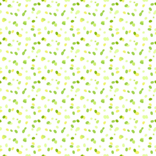 Seamless pattern with chaotic green dots — Stock Vector