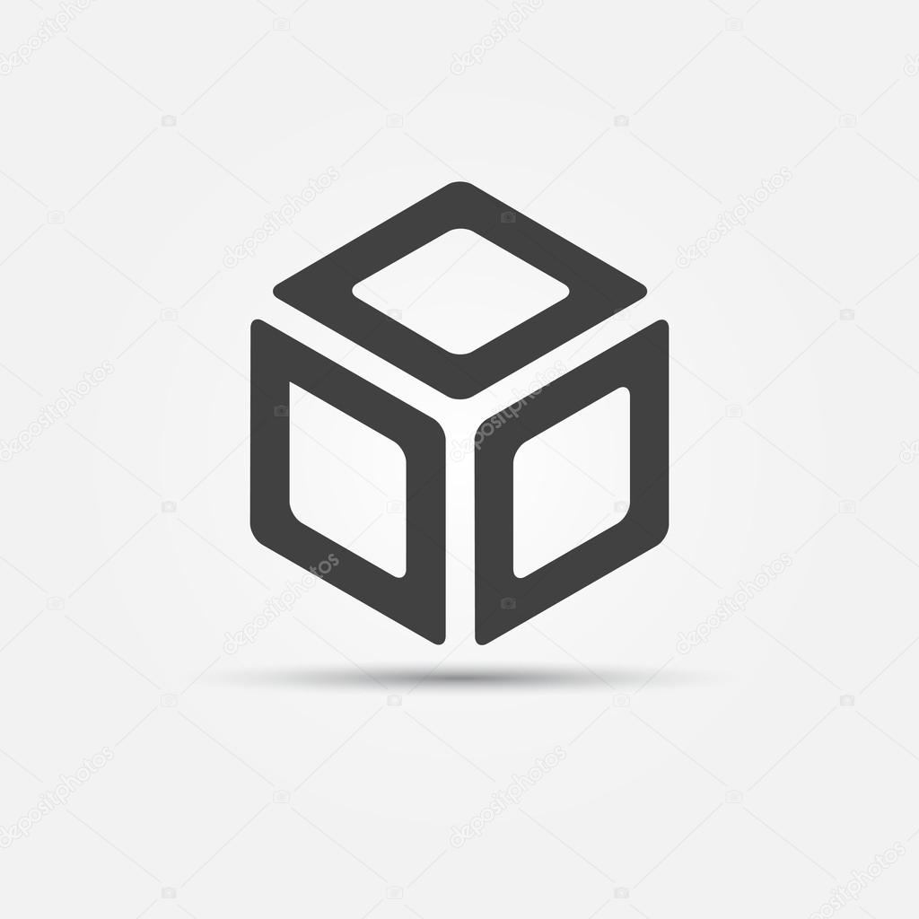 Vector cube icon