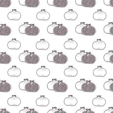 Garnet meyve vektör seamless modeli