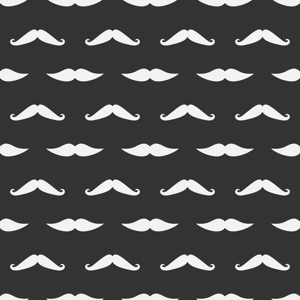 Vecteur moustache sombre motif sans couture — Image vectorielle