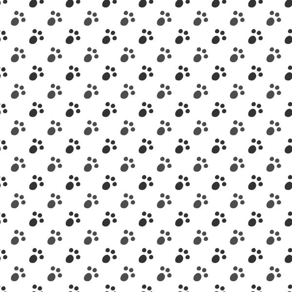 Бесшовный рисунок следов кошки или собаки — стоковый вектор