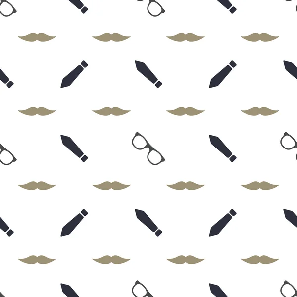 Gentlemen's club naadloze patroon - vector hipster textuur — Stockvector