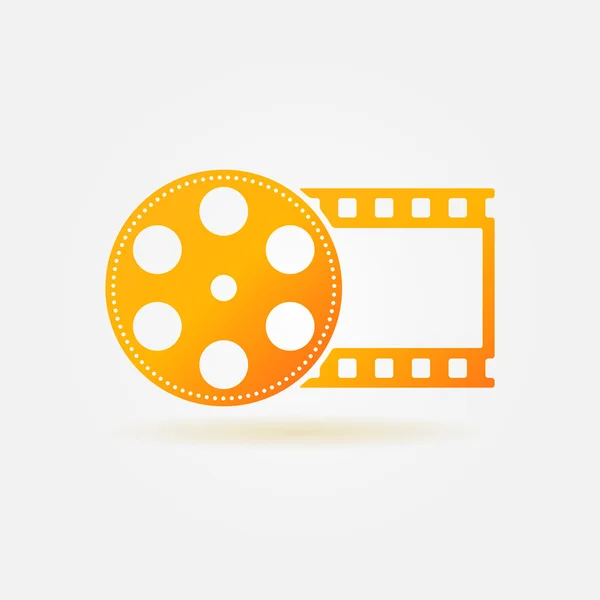 Altın sinema veya film logosu — Stok Vektör