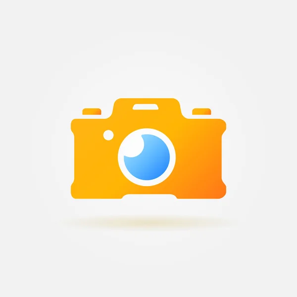 Foto fotocamera logo semplice — Vettoriale Stock