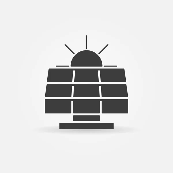 Solarenergie Vektor Symbol oder Logo — Stockvektor