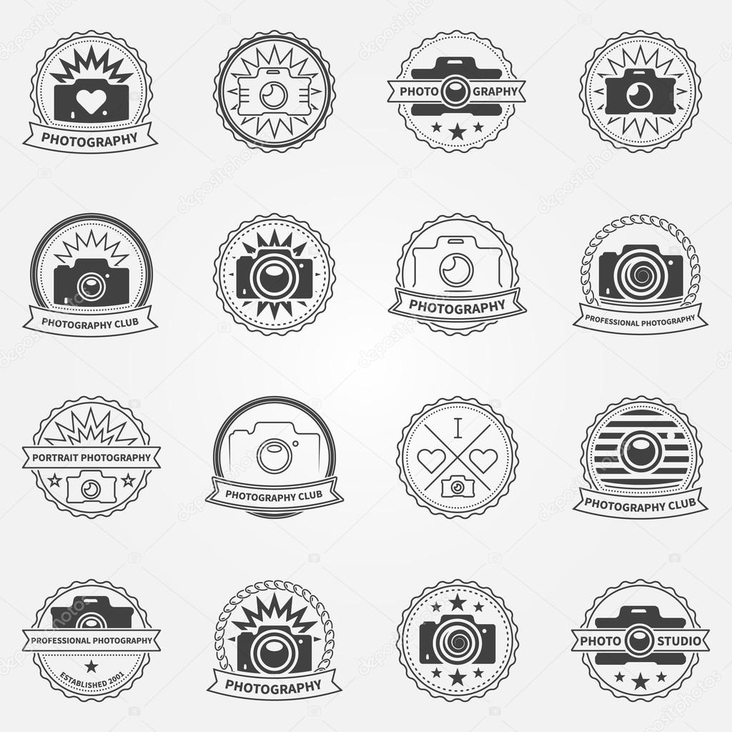 Photography logo or labels templates