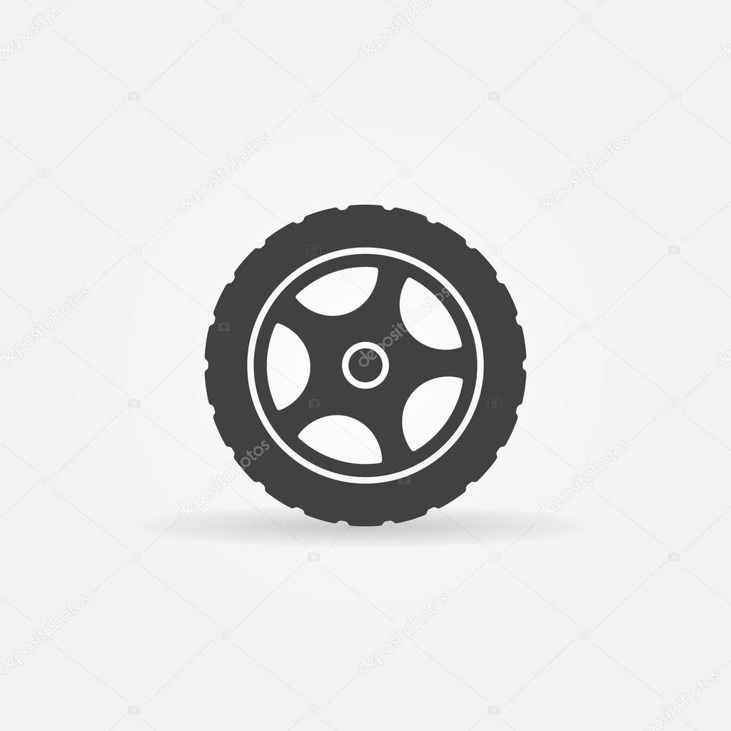 Tire vector icon or logo