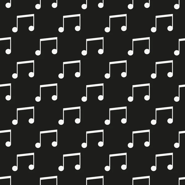 Musique noire motif sans couture — Image vectorielle