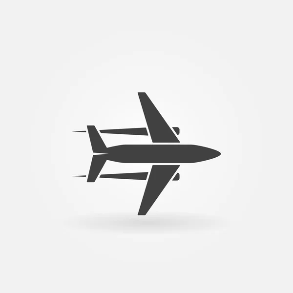 Icône ou logo vectoriel avion — Image vectorielle