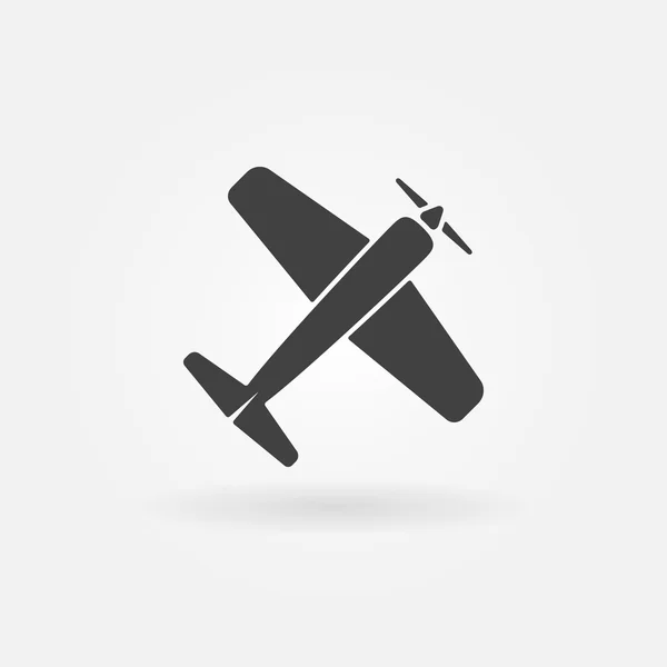 Símbolo de vector de avión o icono — Vector de stock